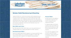 Desktop Screenshot of lakeshorepallet.com